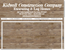 Tablet Screenshot of kidwellconstructionwv.com